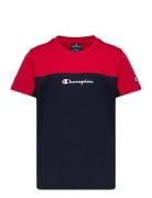 Crewneck T-Shirt Sport T-shirts Short-sleeved Navy Champion