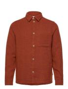 Kevin Bouclé Shirt Tops Shirts Casual Orange Les Deux