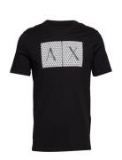 T-Shirt Tops T-shirts Short-sleeved Black Armani Exchange