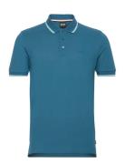 Parlay 190 Tops Polos Short-sleeved Blue BOSS