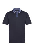 Phillipson 36 Tops Polos Short-sleeved Blue BOSS