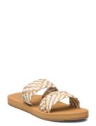 Porto Slide Ii Matalapohjaiset Sandaalit Beige Roxy