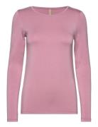 Sc-Marica Tops T-shirts & Tops Long-sleeved Pink Soyaconcept