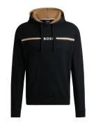 Authentic Hoodie Tops Sweat-shirts & Hoodies Hoodies Black BOSS