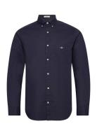 Reg Cotton Linen Shirt Tops Shirts Casual Blue GANT