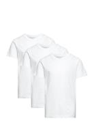 Jjeorganic Basic Tee Ss 3Pk Mp Jnr Tops T-shirts Short-sleeved White J...