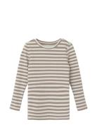 Nmfsuraja Xsl Ls Top Noos Tops T-shirts Long-sleeved T-shirts Beige Na...