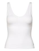 Ace Deep V Tank Sport T-shirts & Tops Sleeveless White Björn Borg