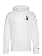 Club Emblem Hoodie Tops Sweat-shirts & Hoodies Hoodies White Lyle & Sc...