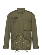 Paint-Splatter Twill Field Jacket Ohut Takki Khaki Green Polo Ralph La...