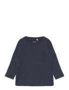 Nmmvebbe Ls Boxy Top N1 Tops Shirts Long-sleeved Shirts Navy Name It