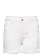 Rolled-Up Hem Denim Shorts Bottoms Shorts White Mango