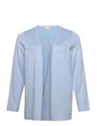 Kcfarsia Cardigan Tops Knitwear Cardigans Blue Kaffe Curve