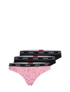 Triplet Thong Design Stringit Alusvaatteet Pink HUGO