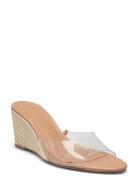 Vinyl Wedge Sandals Kiilakorkokengät Beige Mango