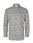 Slhslimethan-Aop Shirt Ls B Tops Shirts Casual Multi/patterned Selecte...