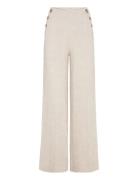 Lili Natural Pants Bottoms Trousers Wide Leg Beige ALOHAS