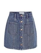 Nmlala Hw Denim Skirt Vi471Mb Lyhyt Hame Blue NOISY MAY