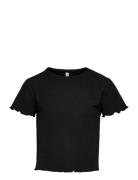 Kognella S/S O-Neck Top Noos Jrs Tops T-shirts Short-sleeved Black Kid...