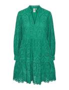 Yasholi Ls Dress S. Noos Lyhyt Mekko Green YAS