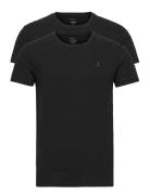 C-Neck T-Shirt 2-Pack Tops T-shirts Short-sleeved Black GANT