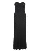 Adoni Strapless Midi Dress Maksimekko Juhlamekko Black Bardot