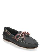 Classic Boat Amherst 2 Eye Boat Shoe Loaferit Matalat Kengät Navy Timb...