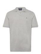 Stretch Mesh-Ssl-Psh Tops Polos Short-sleeved Grey Polo Ralph Lauren