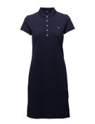 Original Pique Ss Dress Polvipituinen Mekko Navy GANT