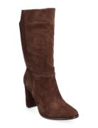 Artizan Ii Suede Boot Korkeavartiset Saapikkaat Brown Lauren Ralph Lau...