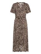 Kamarta Long Dress Polvipituinen Mekko Brown Kaffe