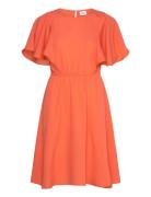 Drunasz Dress Polvipituinen Mekko Orange Saint Tropez