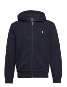 Double-Knit Full-Zip Hoodie Tops Sweat-shirts & Hoodies Hoodies Navy P...