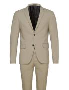 Plain Mens Suit - Normal Lenght Puku Beige Lindbergh