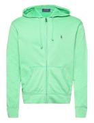 Spa Terry Full-Zip Hoodie Tops Sweat-shirts & Hoodies Hoodies Green Po...