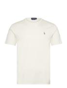 Pima Polo-Ssl-Tsh Designers T-shirts Short-sleeved Cream Polo Ralph La...