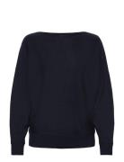 Cuannemarie Batwing Jumper Tops Knitwear Jumpers Blue Culture