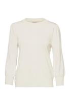 Mersin Strik Pullover Tops Knitwear Jumpers White Minus