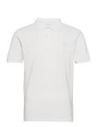 Toke Basic Badge Polo - Gots/Vegan Tops Polos Short-sleeved White Know...