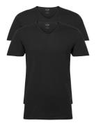 Puma Basic 2P V-Neck Sport T-shirts Short-sleeved Black PUMA