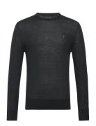 Mode Merino Crew Tops Knitwear Round Necks Khaki Green AllSaints