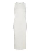 Vmlavender Sl Calf Dress Noos Polvipituinen Mekko Cream Vero Moda