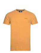 Vintage Logo Emb Tee Tops T-shirts Short-sleeved Yellow Superdry