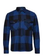 Onsmilo Ls Check Overshirt Noos Tops Overshirts Blue ONLY & SONS