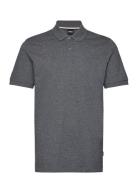 Pallas Tops Polos Short-sleeved Grey BOSS