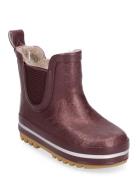 Short Winter Wellies - Glitter Talvisaappaat Brown Mikk-line