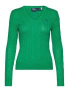 60/2X12 Pima Cotton-Lsl-Plo Tops Knitwear Jumpers Green Polo Ralph Lau...
