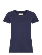 Mmarden Organic O-Ss Tee Tops T-shirts & Tops Short-sleeved Navy MOS M...