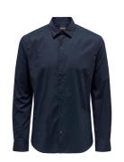 Onsandy Slim Easy Iron Poplin Shirt Noos Tops Shirts Casual Navy ONLY ...
