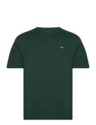 Reg Shield Ss T-Shirt Tops T-shirts Short-sleeved Green GANT